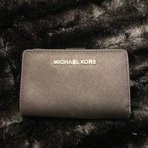 Michael Kors black folding wallet